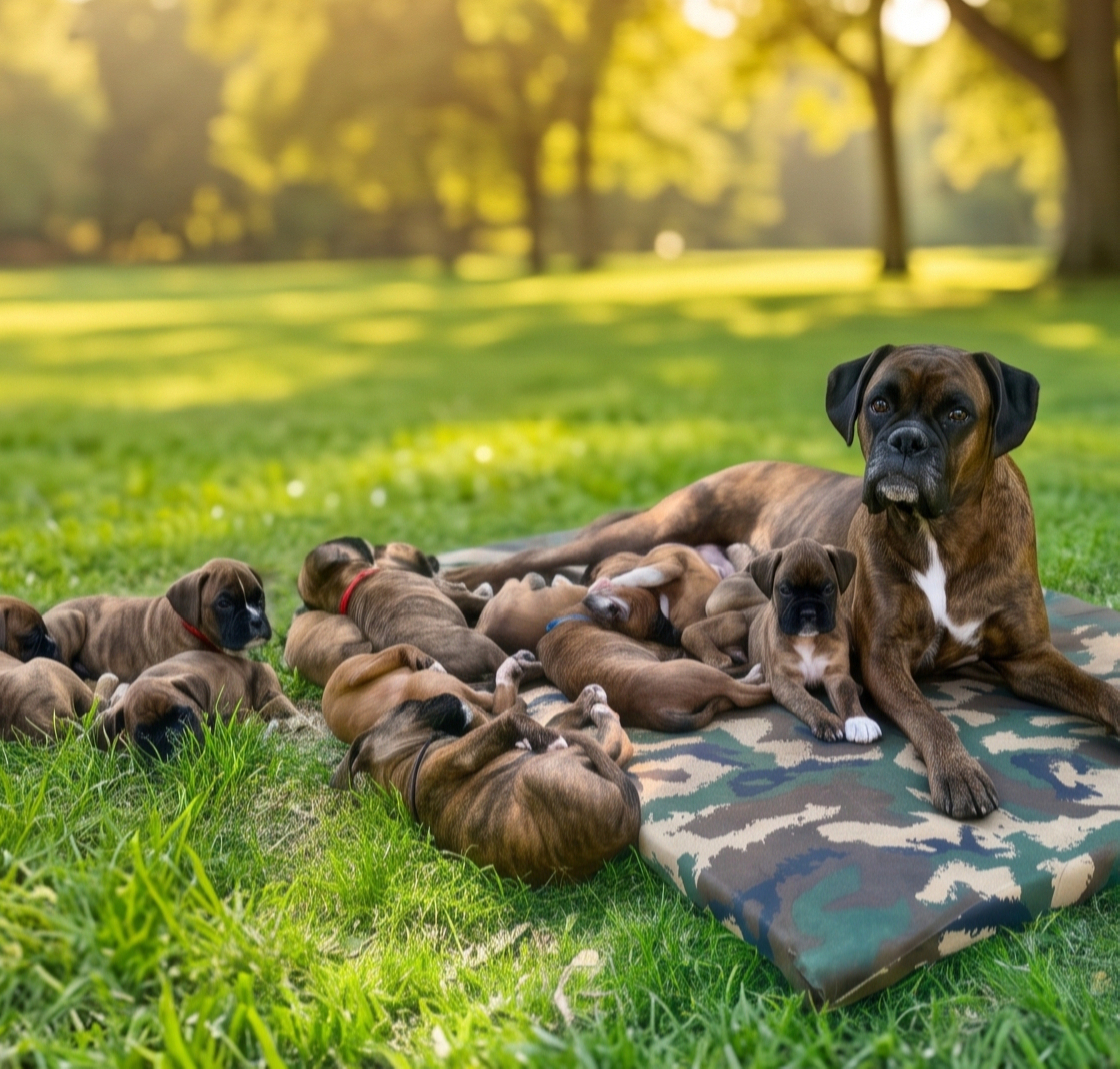 Litter of Fairytail Forest Boxer Puppies