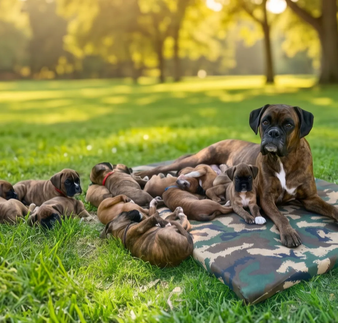 Litter of Fairytail Forest Boxer Puppies