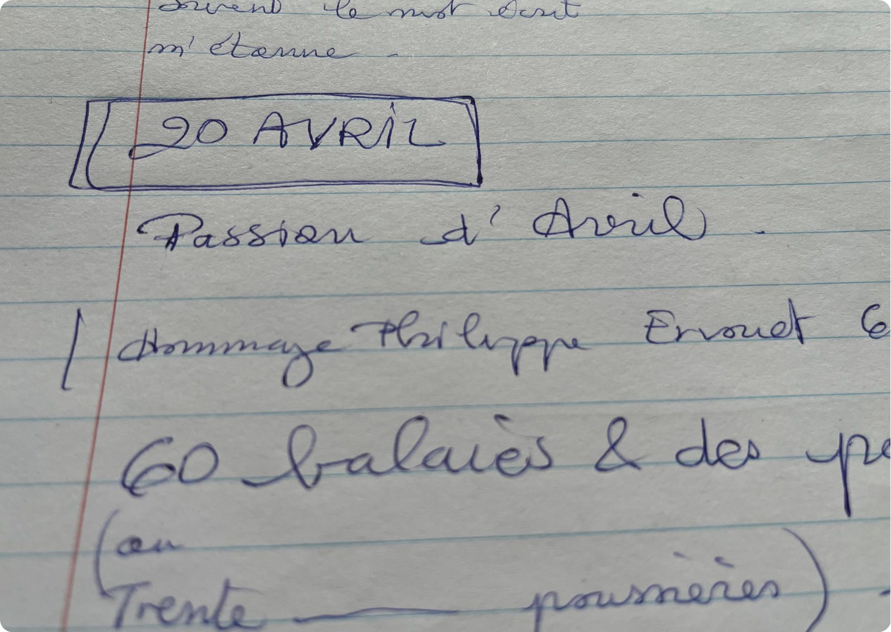 Cahier Thème de Paroles