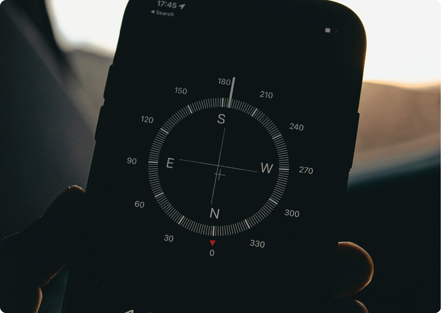 Blog Aude Compose - Boussole digitale d'un smartphone