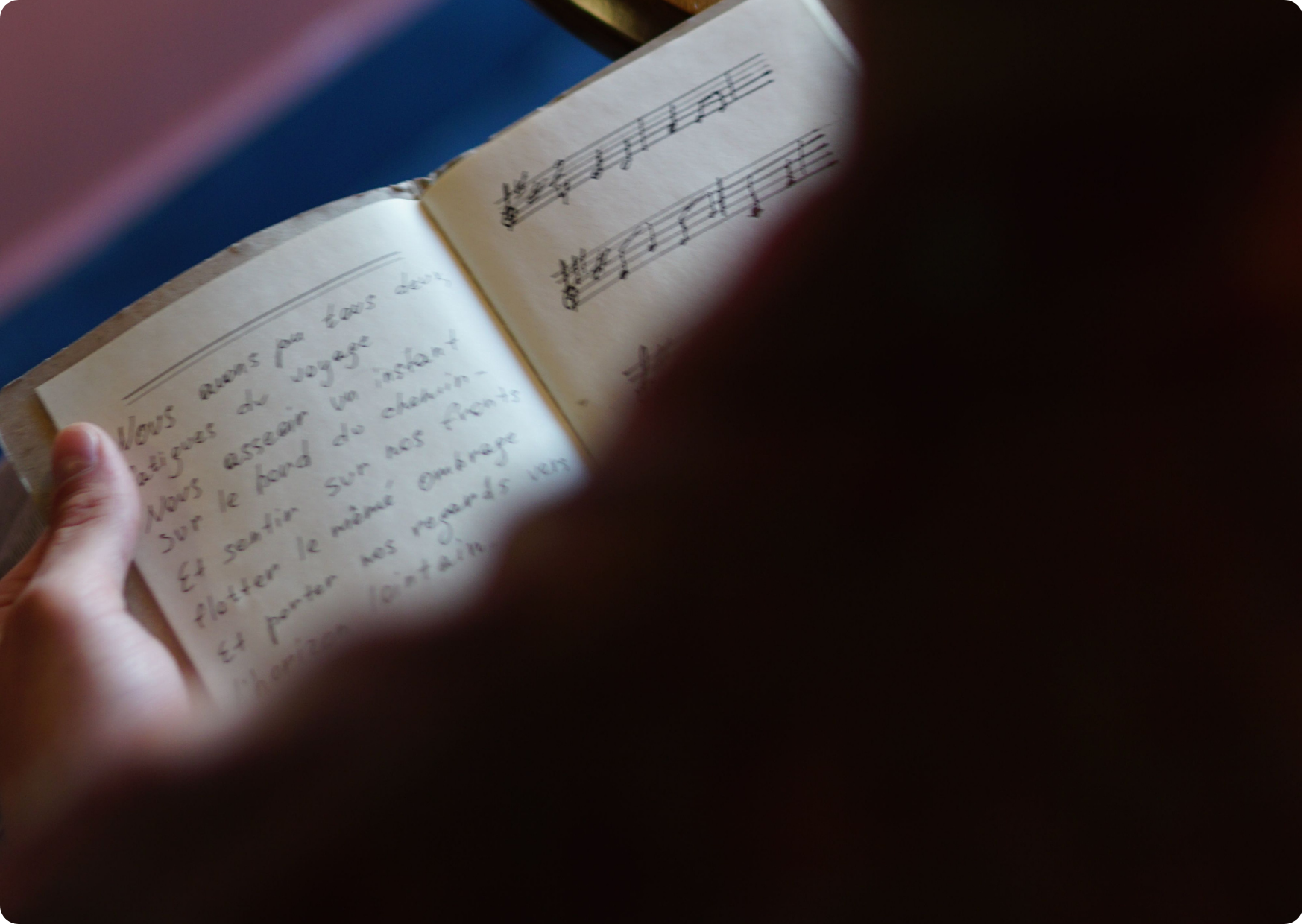 Blog Aude Compose - Cahier idées paroles et partitions manuscrites