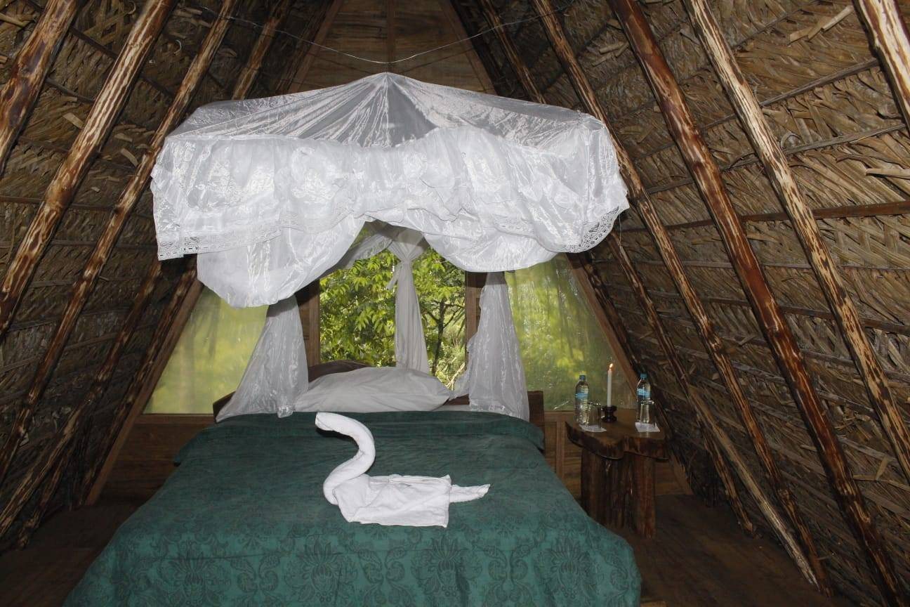 Inside a community cabin