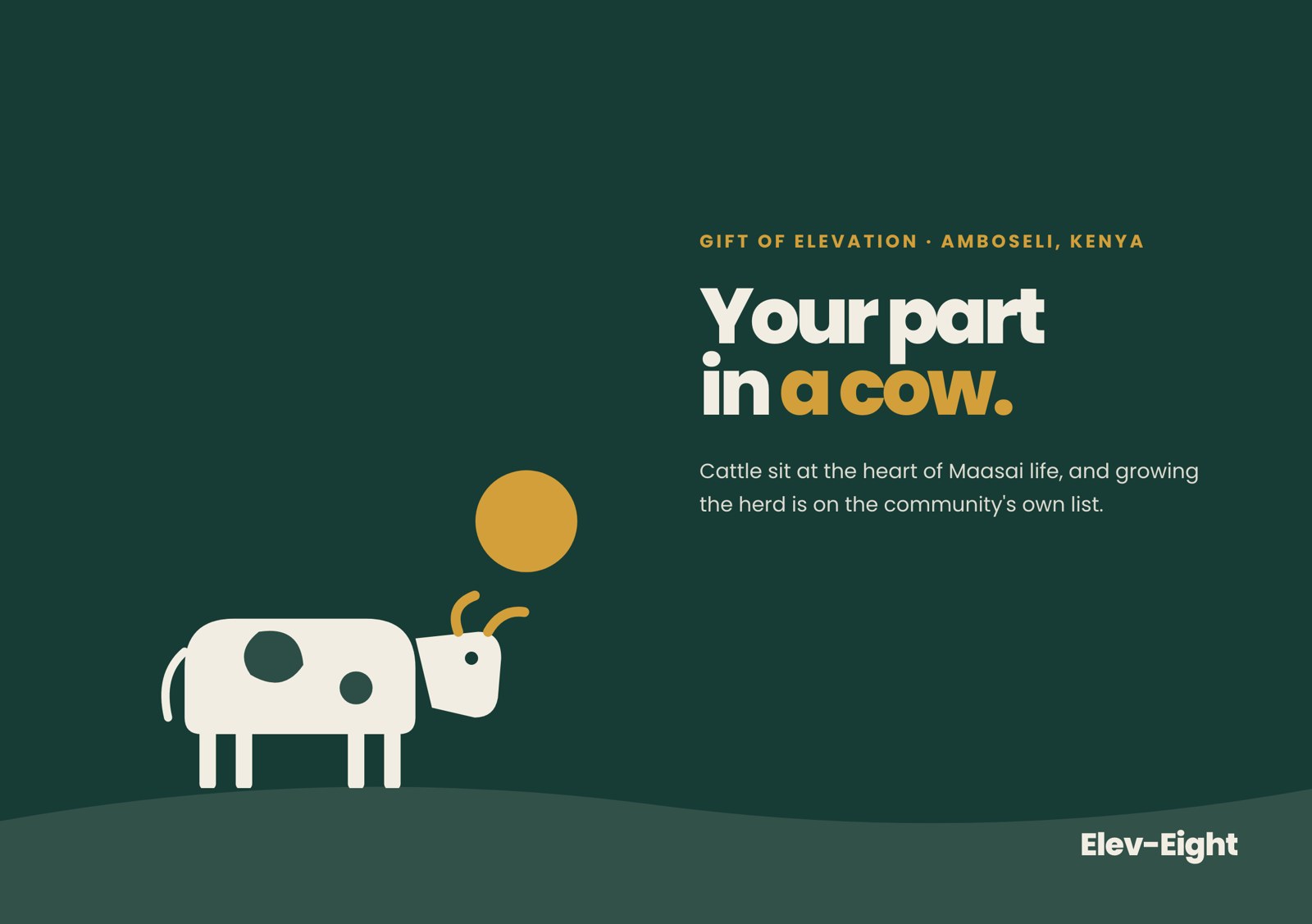 A cow.