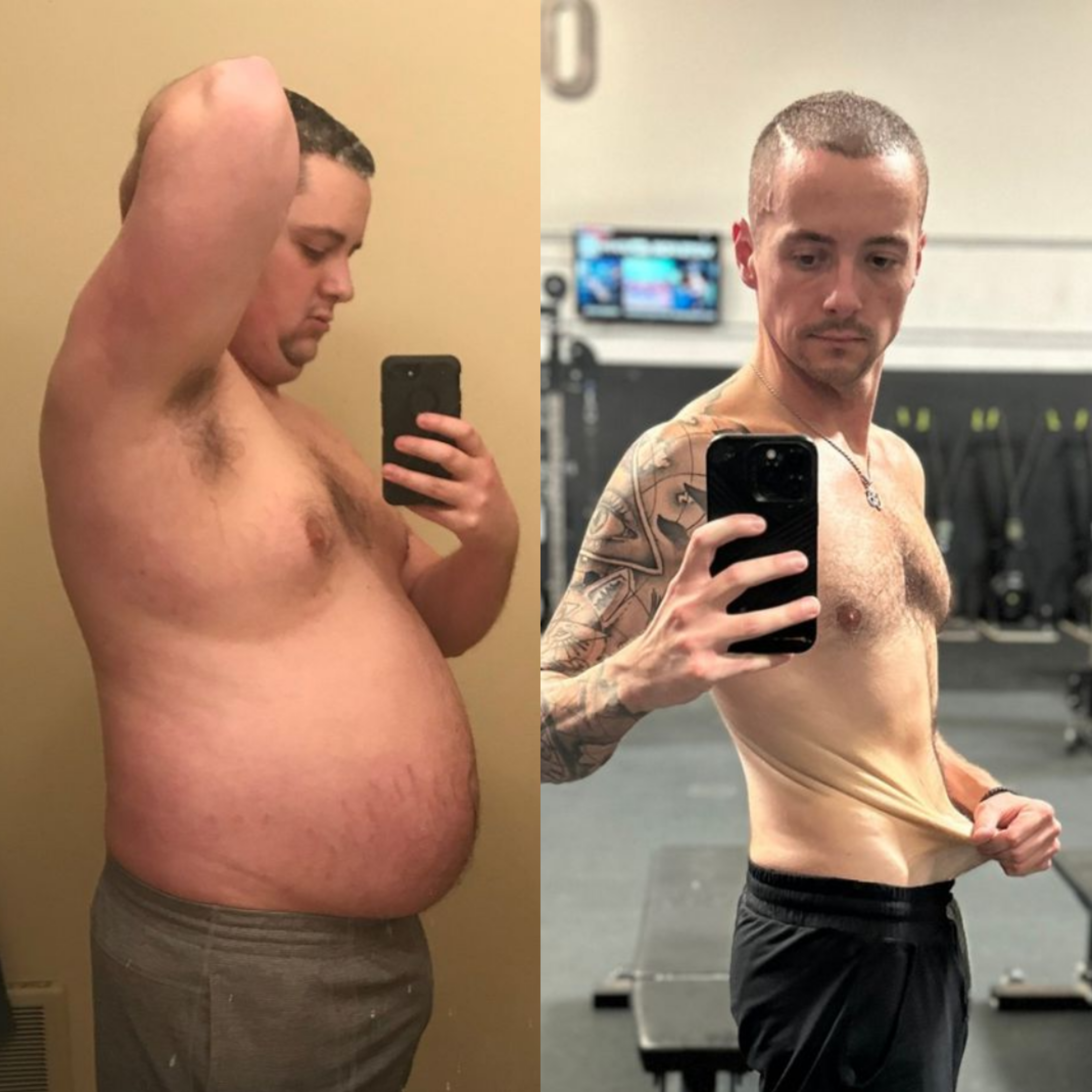 Nick before and after weight loss transformation