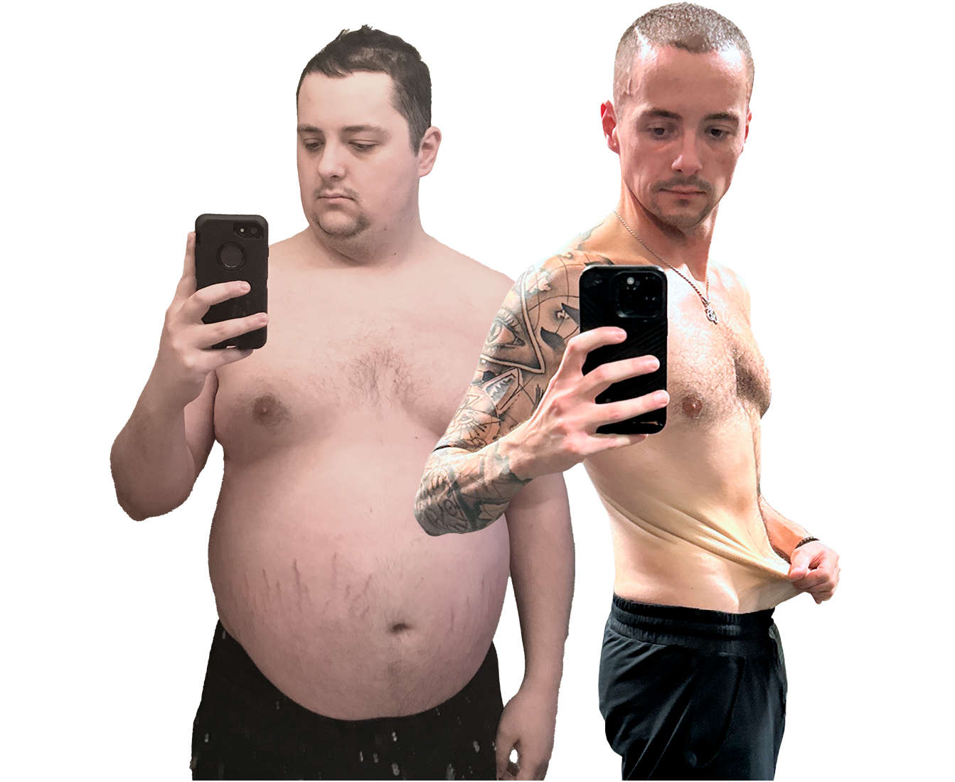 Nick before and after transformation