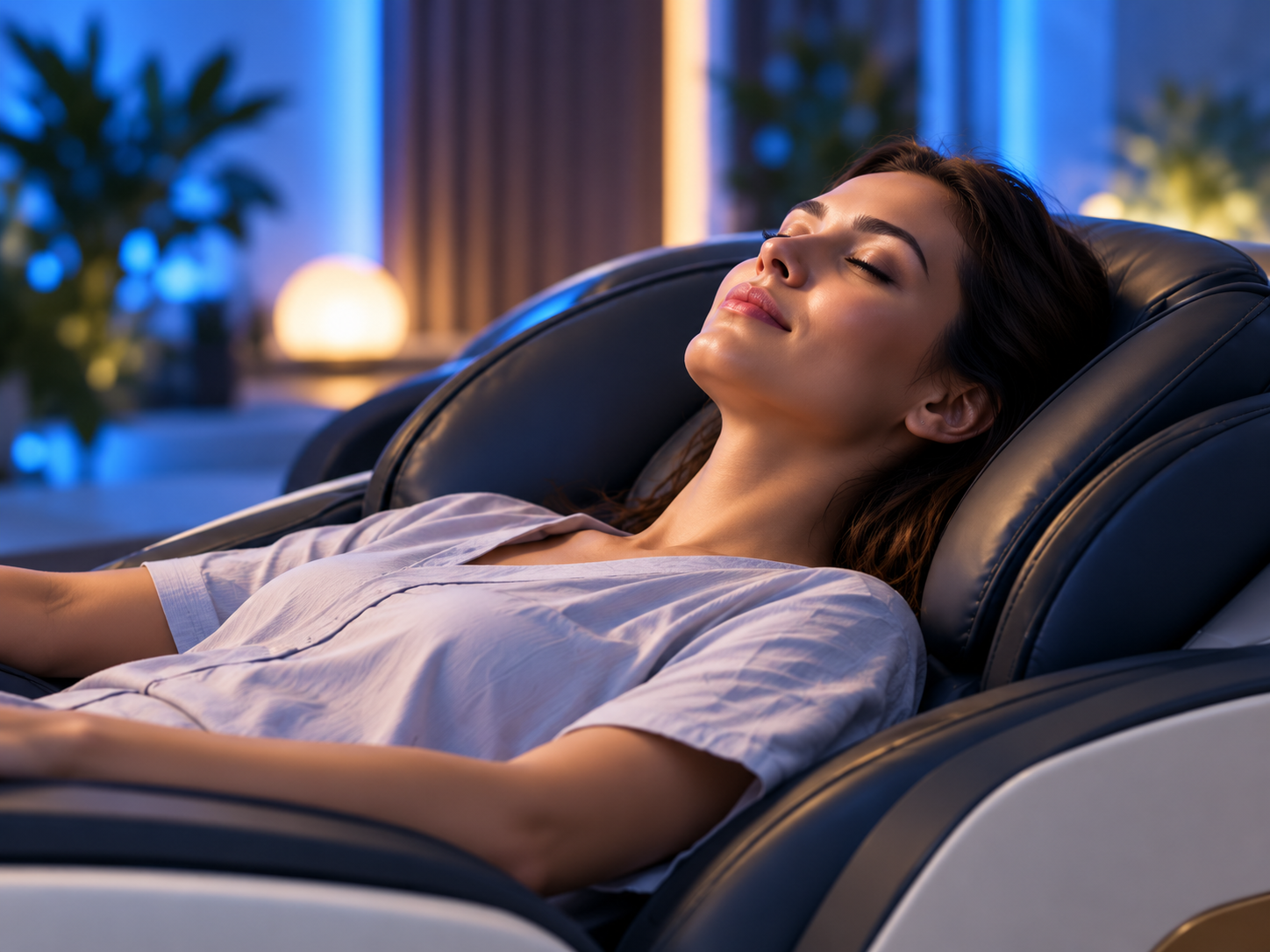 Paciente relajándose en sillón Zero Gravity
