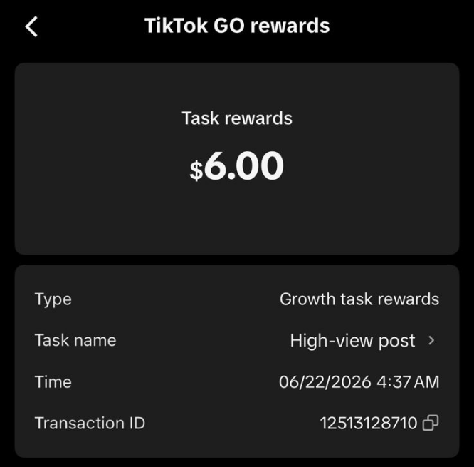Earning Proof 6