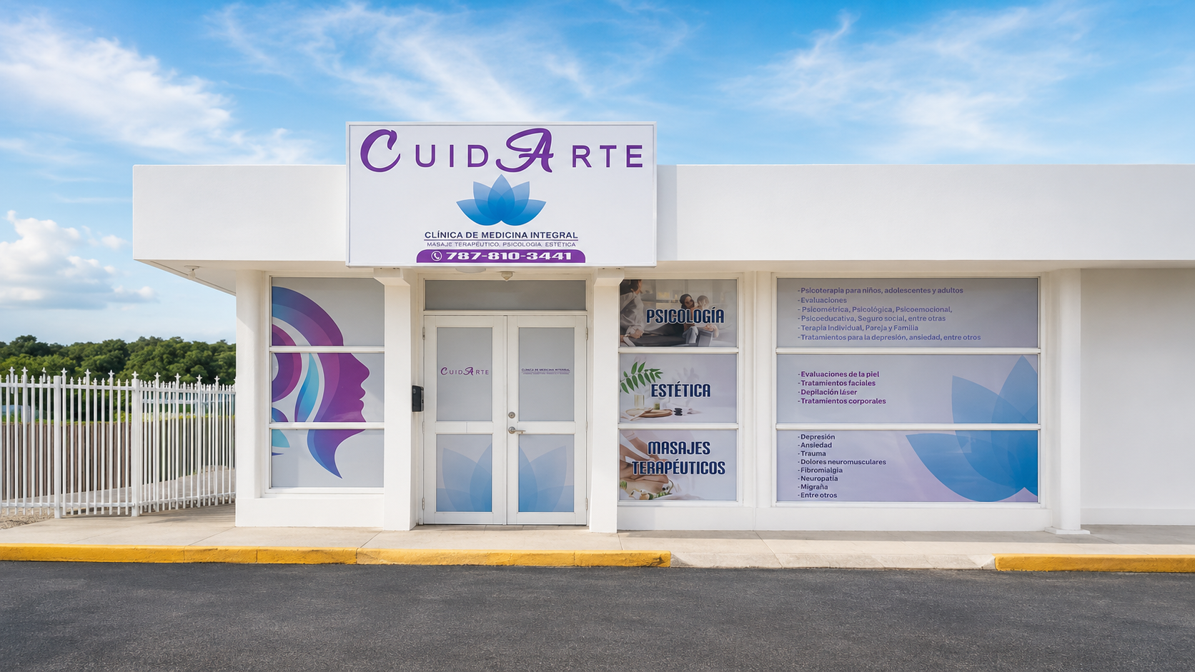 Captura del sitio web de Clínica CuidArte, Clínica · Salud & Bienestar