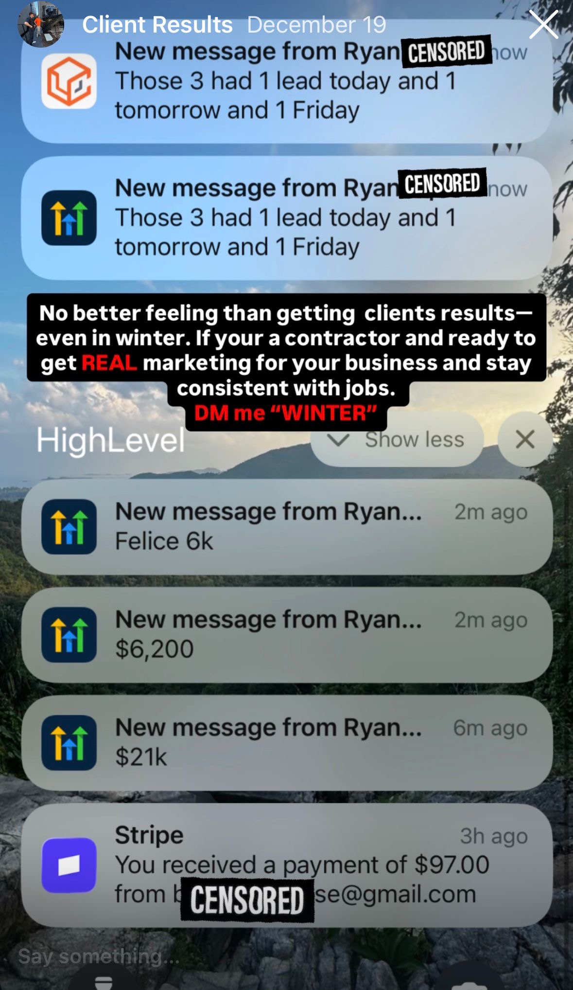 Client result
