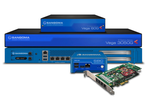 Sangoma cards, gateways, and telephony hardware