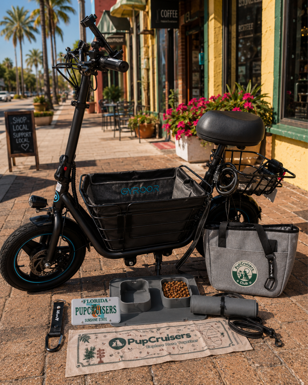 PupCruisers scooter and Ride Kit gear on the trail