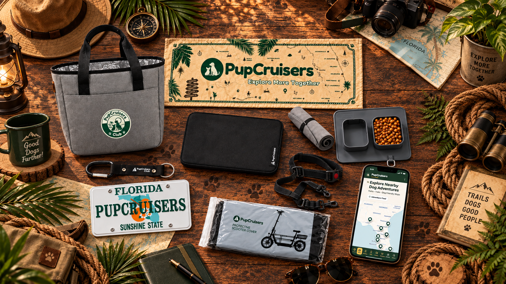 PupCruisers group ride with dogs