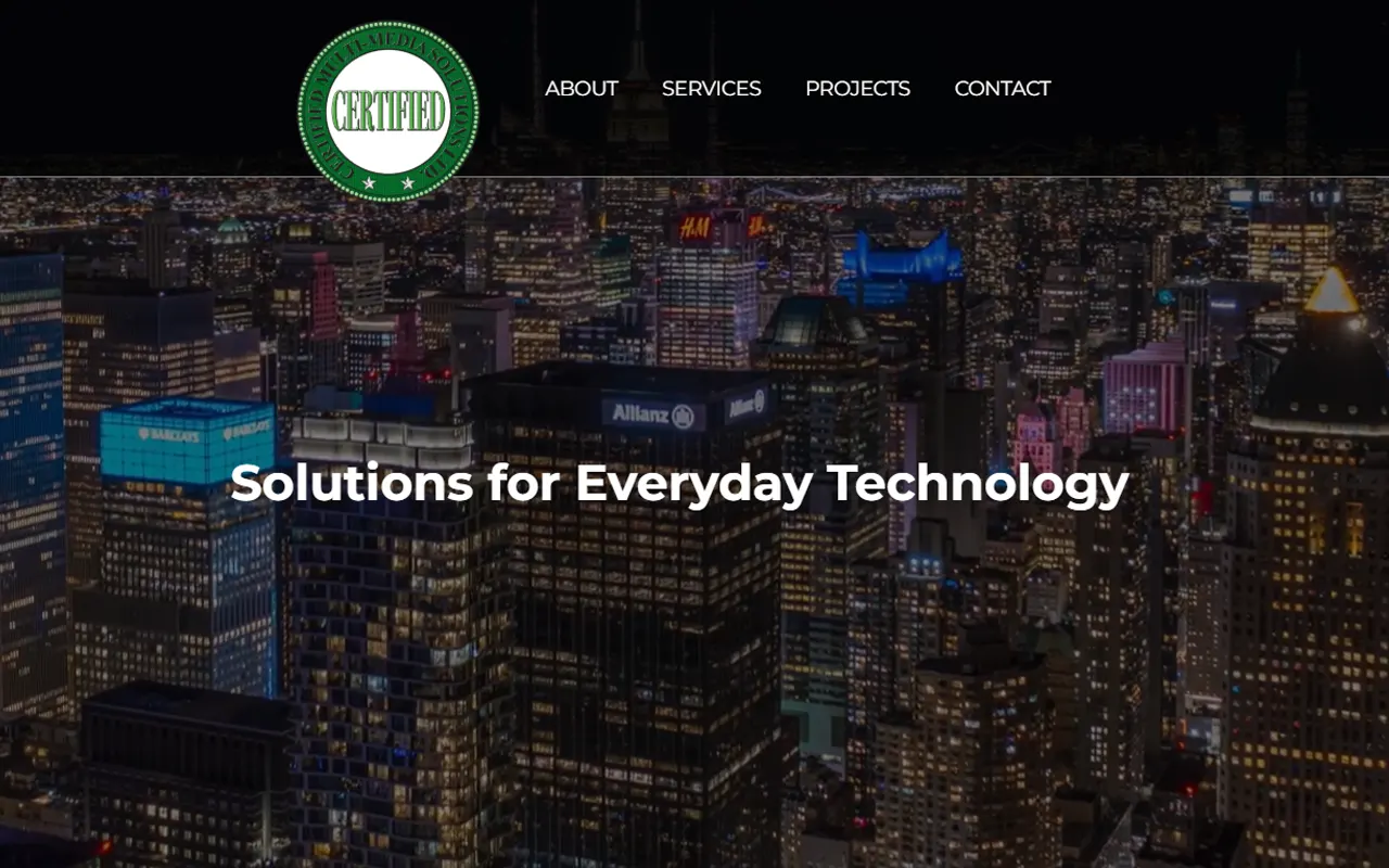 Certified technology solutions website, built for Imagativ client Power Q Suite