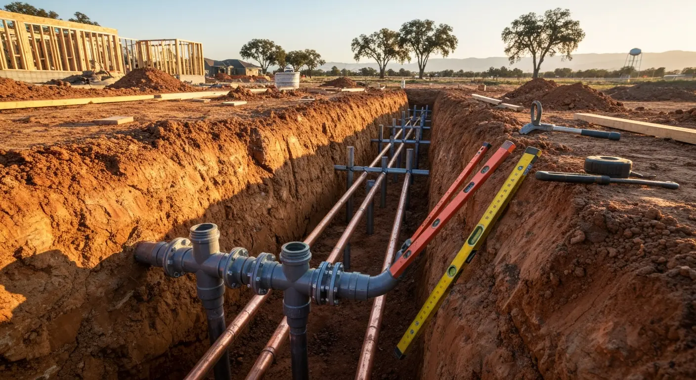 Water line installation