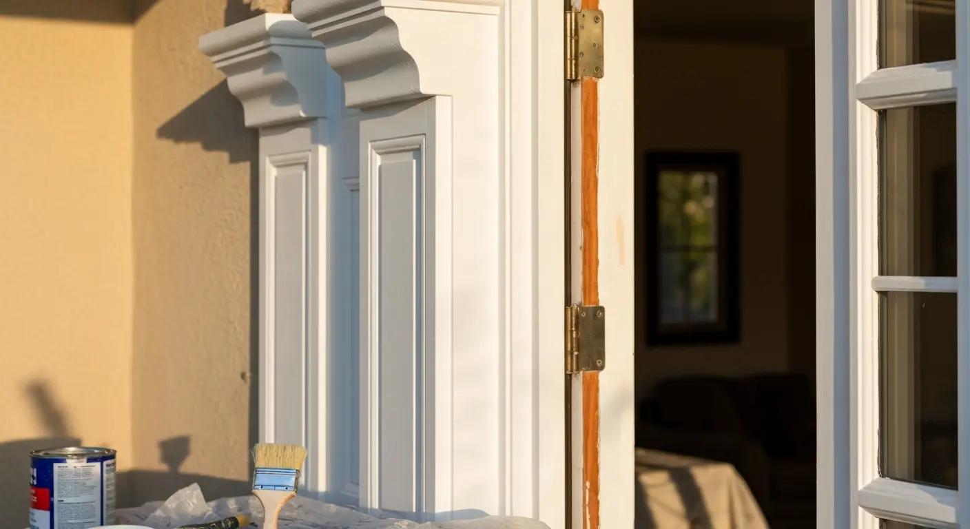 Trim and accent painting detail