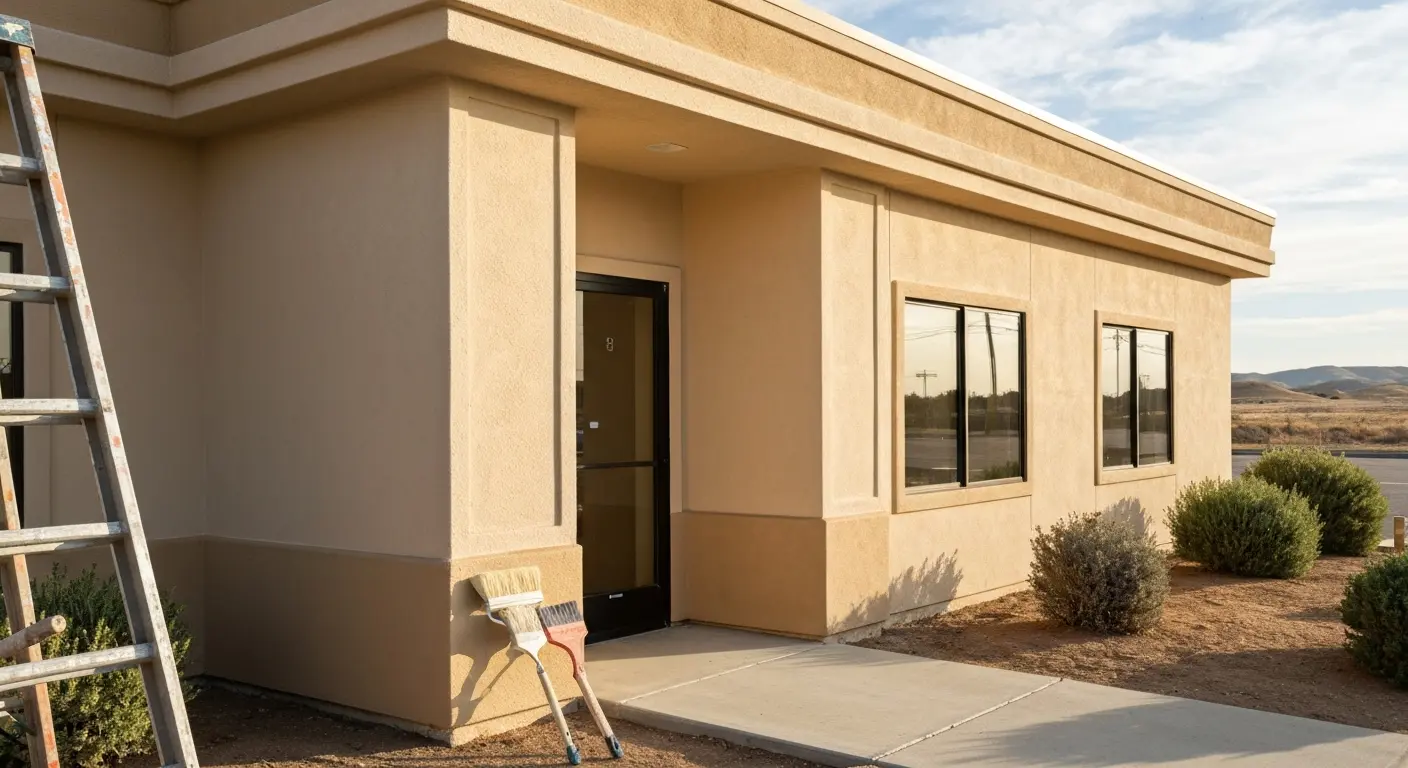 Small commercial building exterior paint