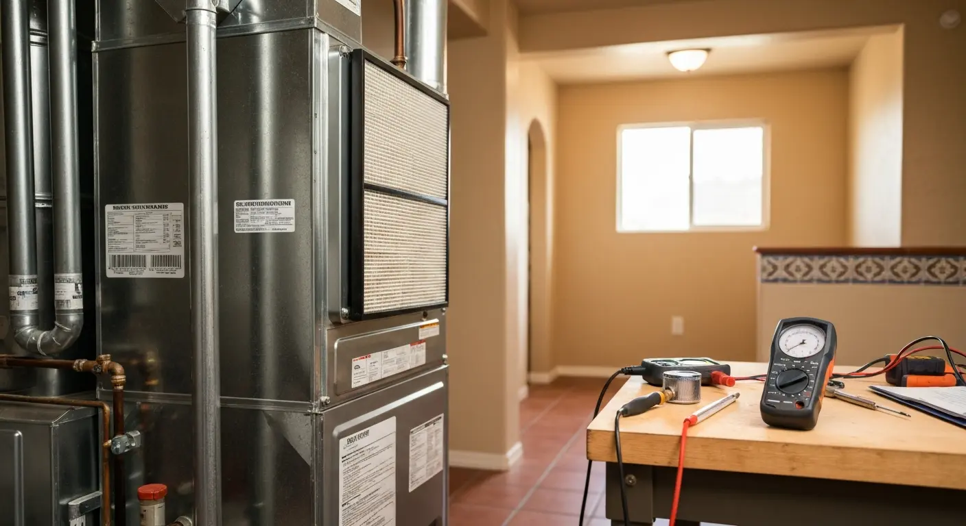 HVAC maintenance visit