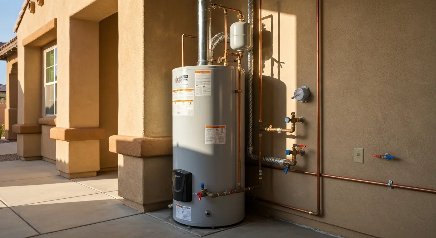 Tank water heater installation