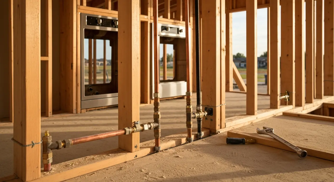 Gas line installation