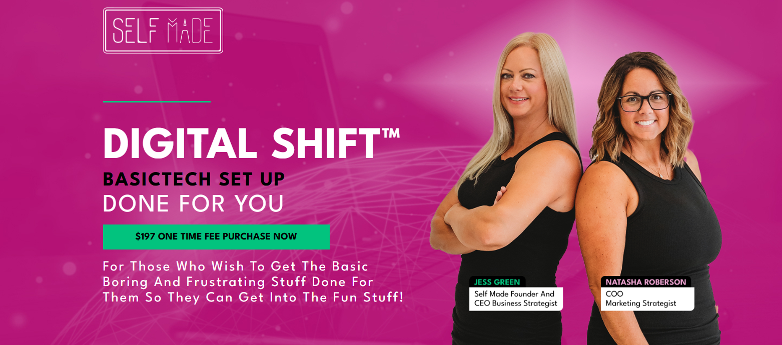 Self Help Tech Digital Shift™ Basic Tech Setup Done for You | Self Made Hub