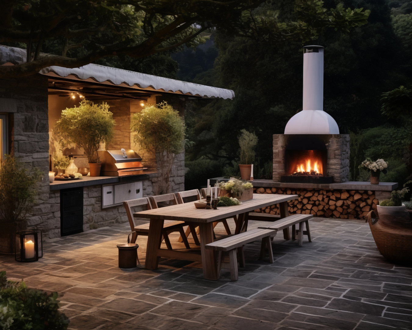Custom Outdoor Fireplace Sydney Hills District