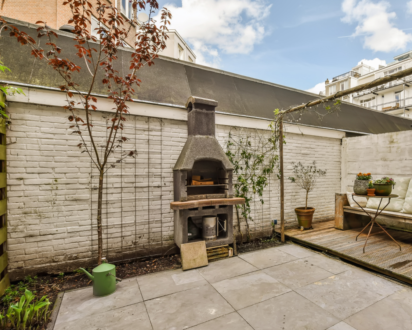 Feature fireplace wall