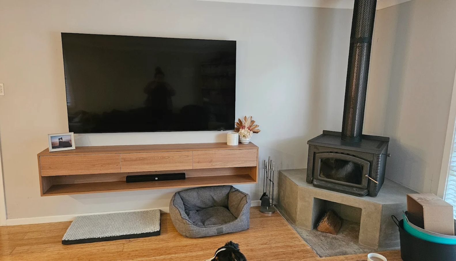 Fireplace feature build