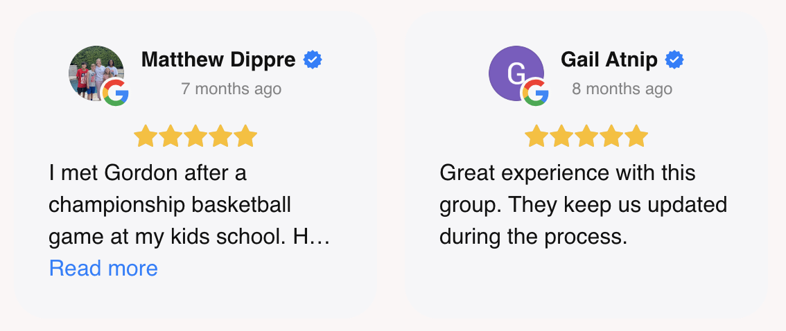 Verified customer review