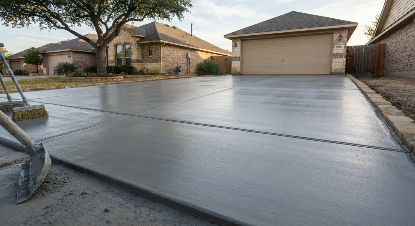 Concrete driveway and exterior work in Odessa