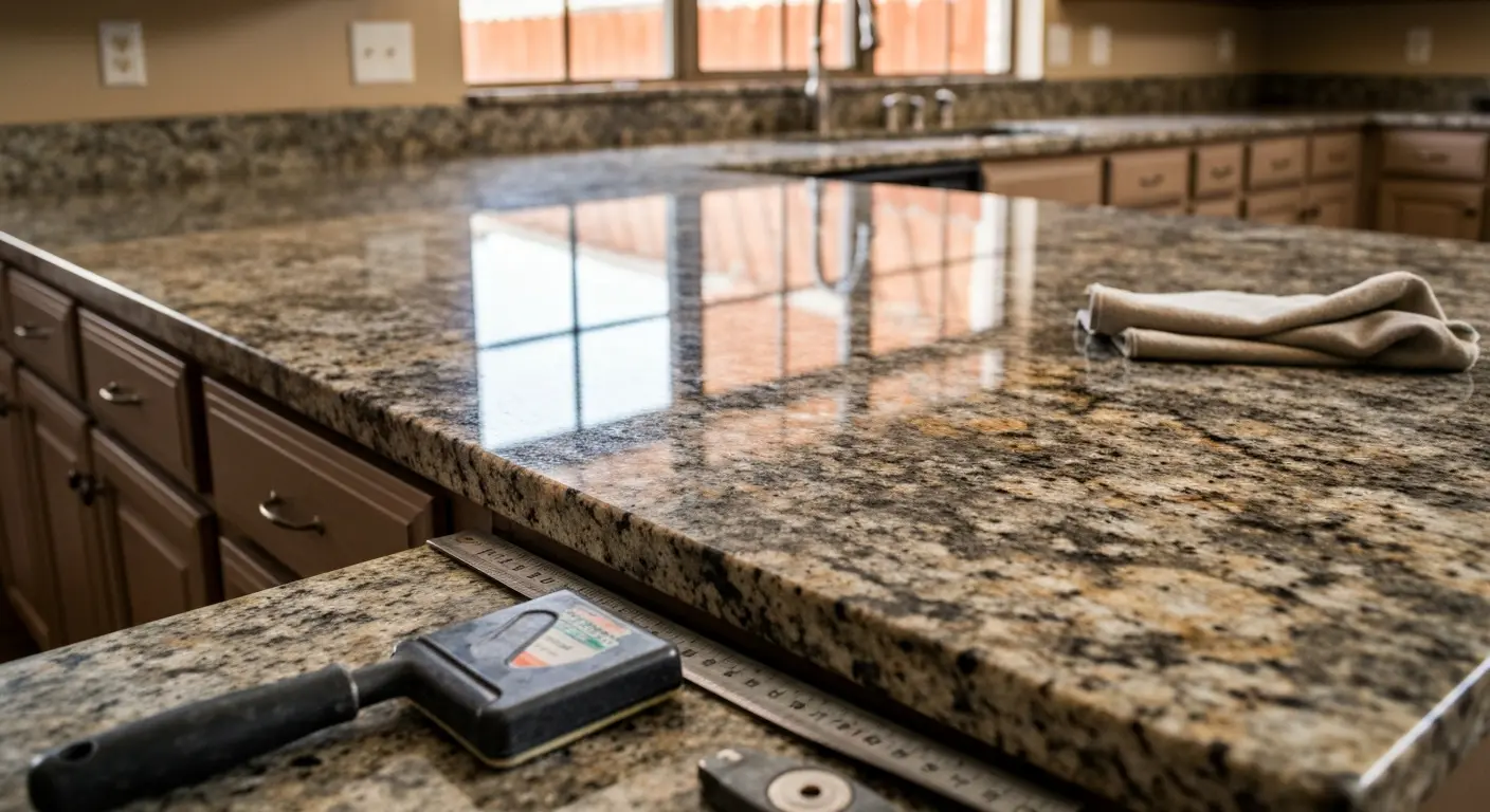 Granite countertop installation