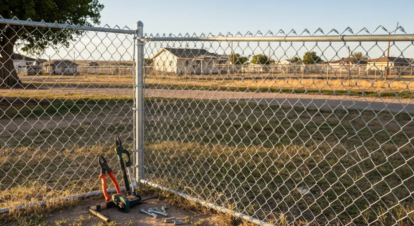 Chain link fence repair