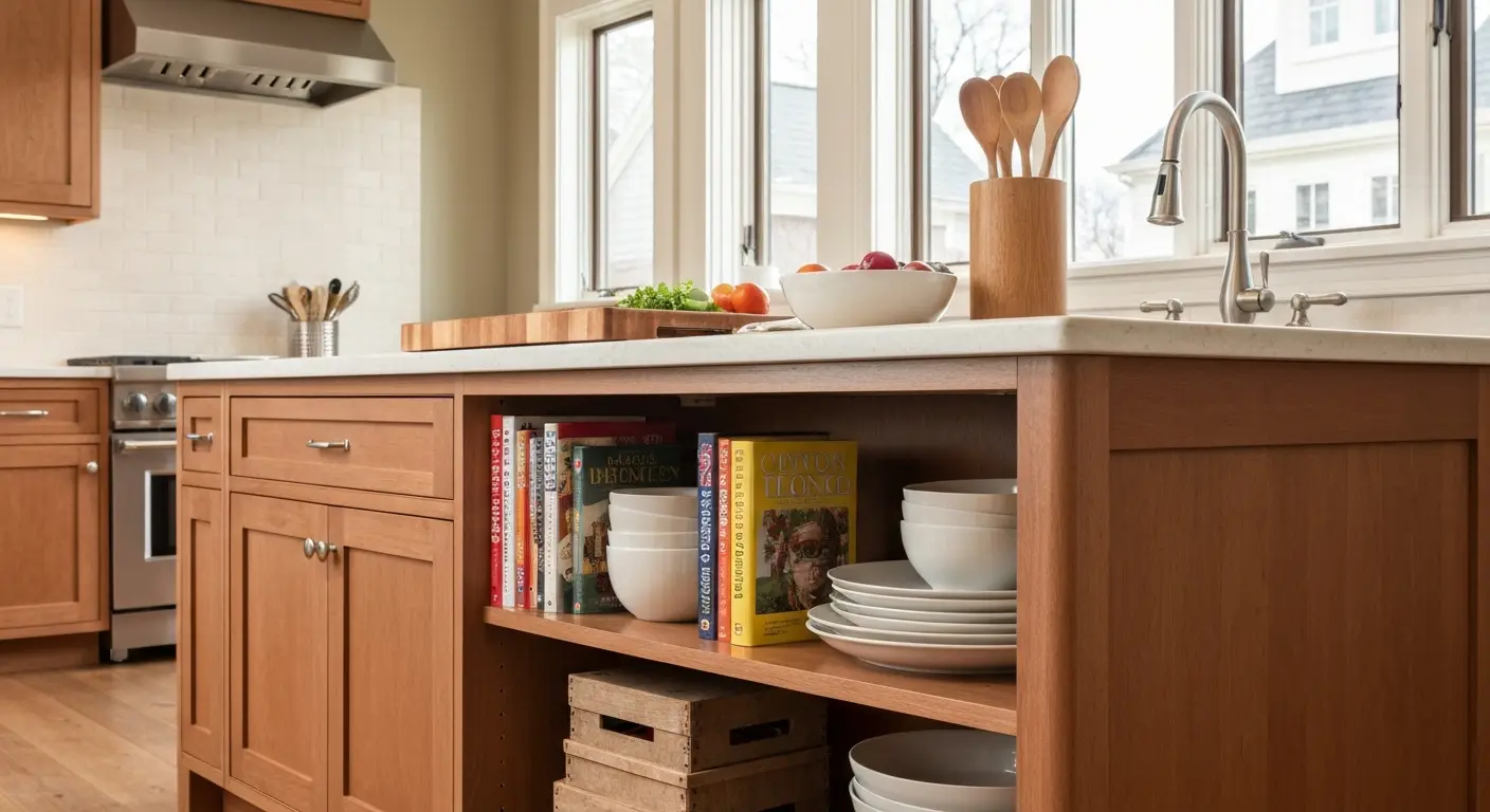 Kitchen island cabinetry