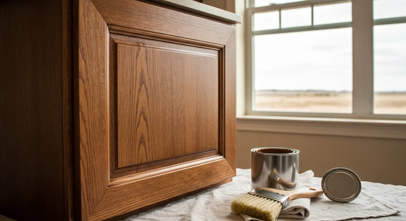 Cabinet staining project