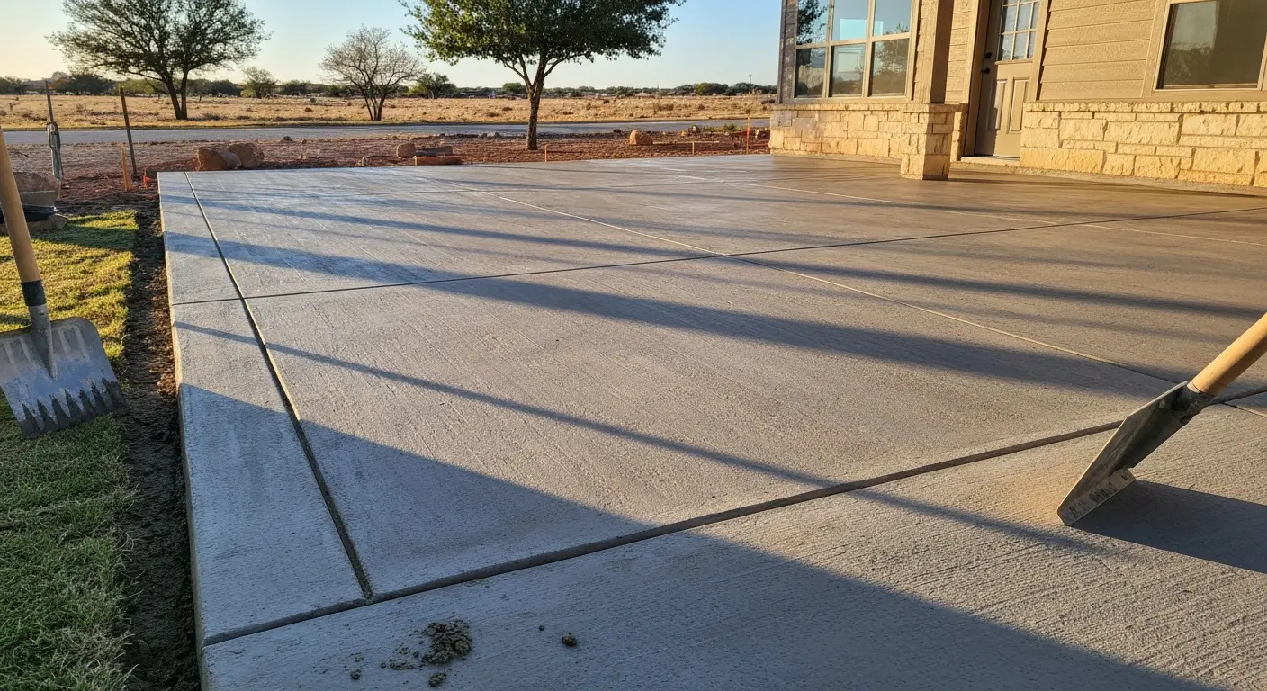Concrete patio
