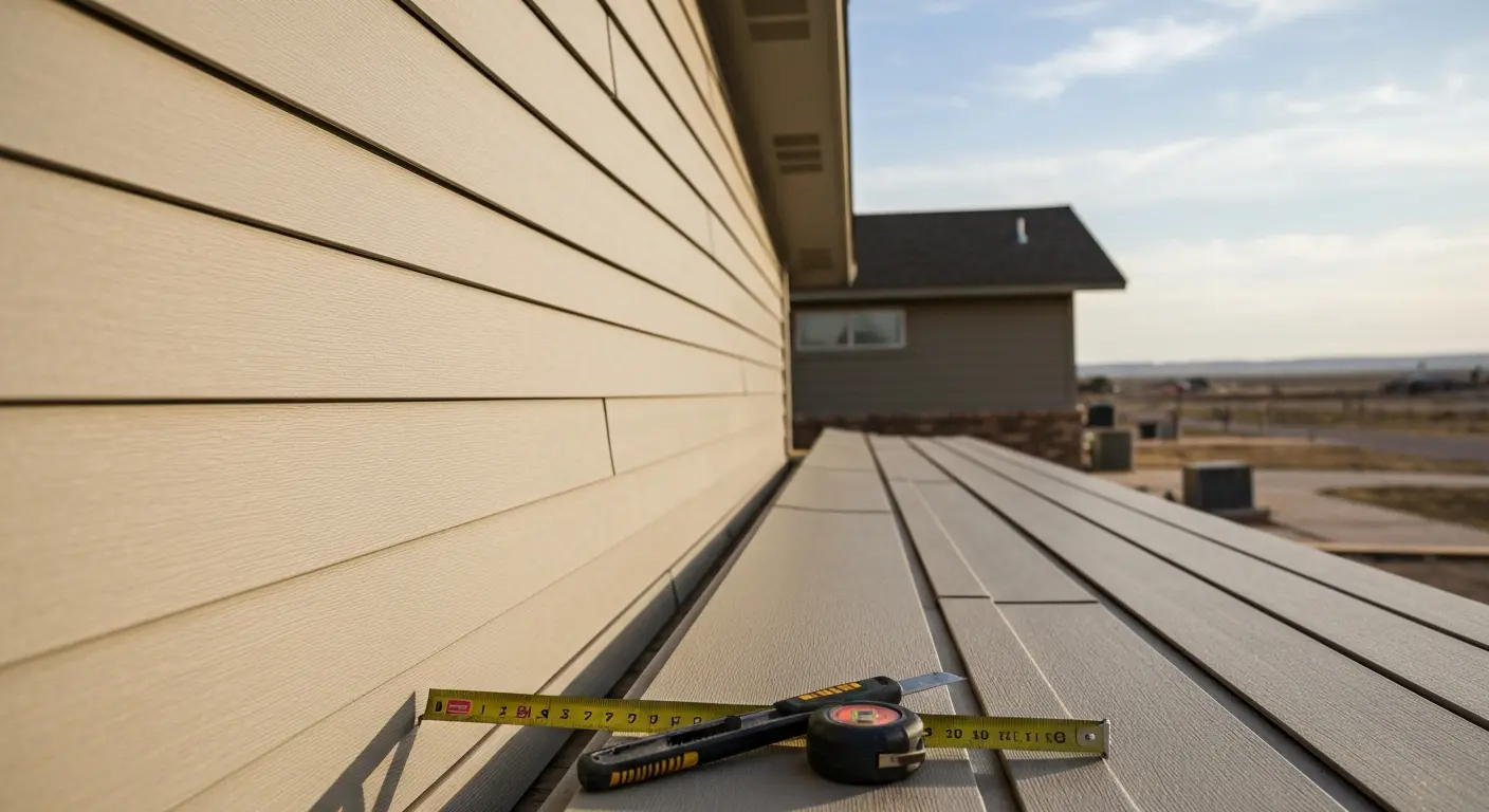 Siding installation project