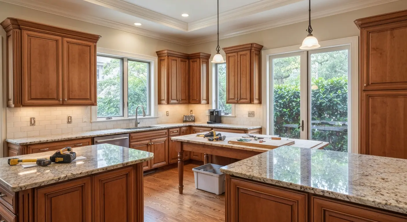 Modern kitchen remodel with custom cabinetry