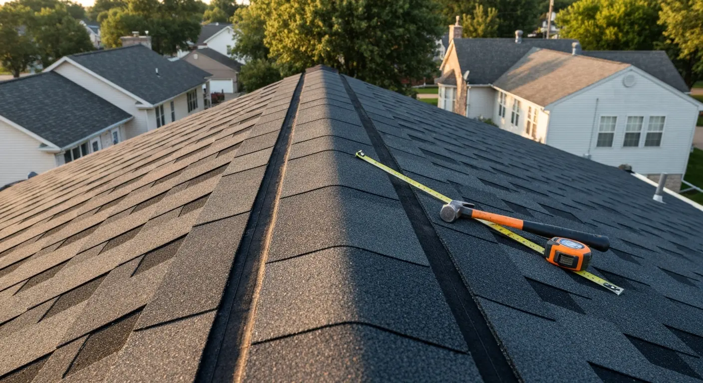 Asphalt shingle roof installation