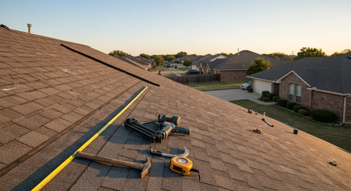 Residential roof inspection and repair