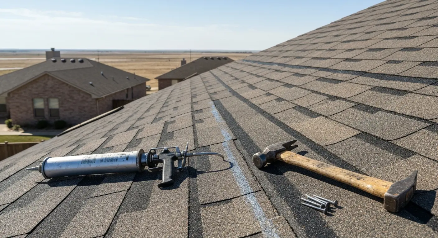 Roof repair and maintenance work