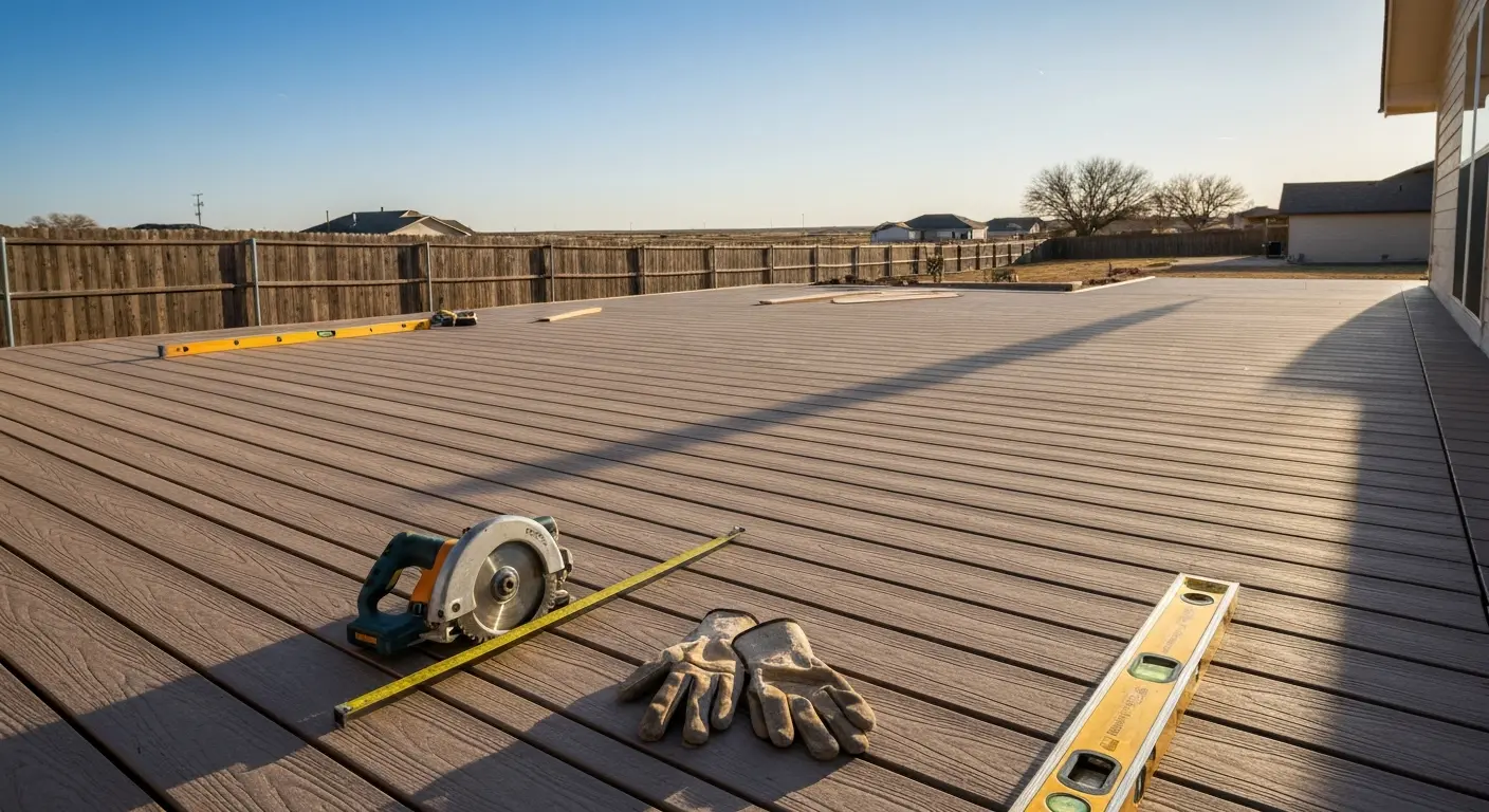 Deck or patio construction