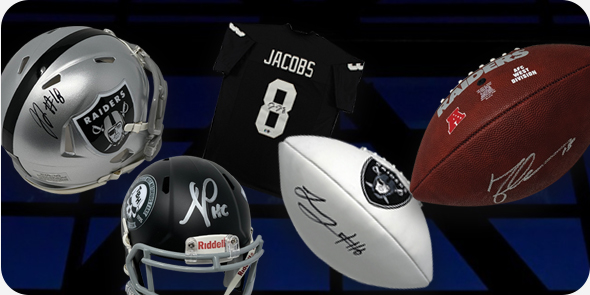 Exclusive Raiders  memorabilia