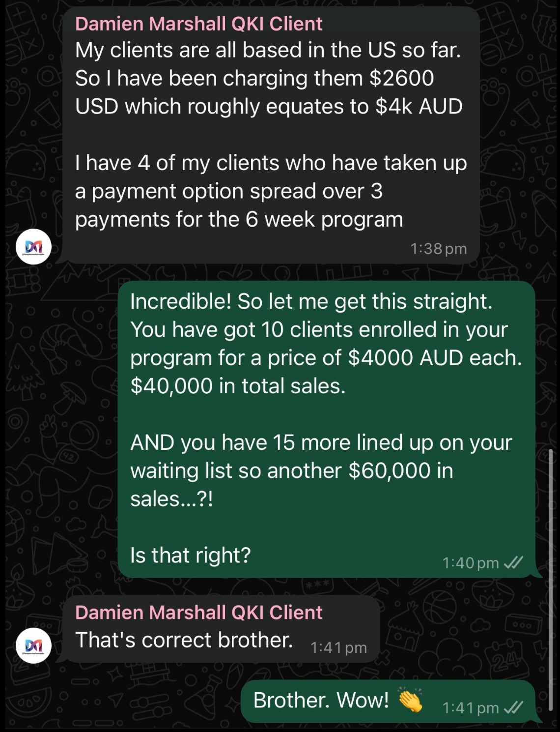Damien $40k
