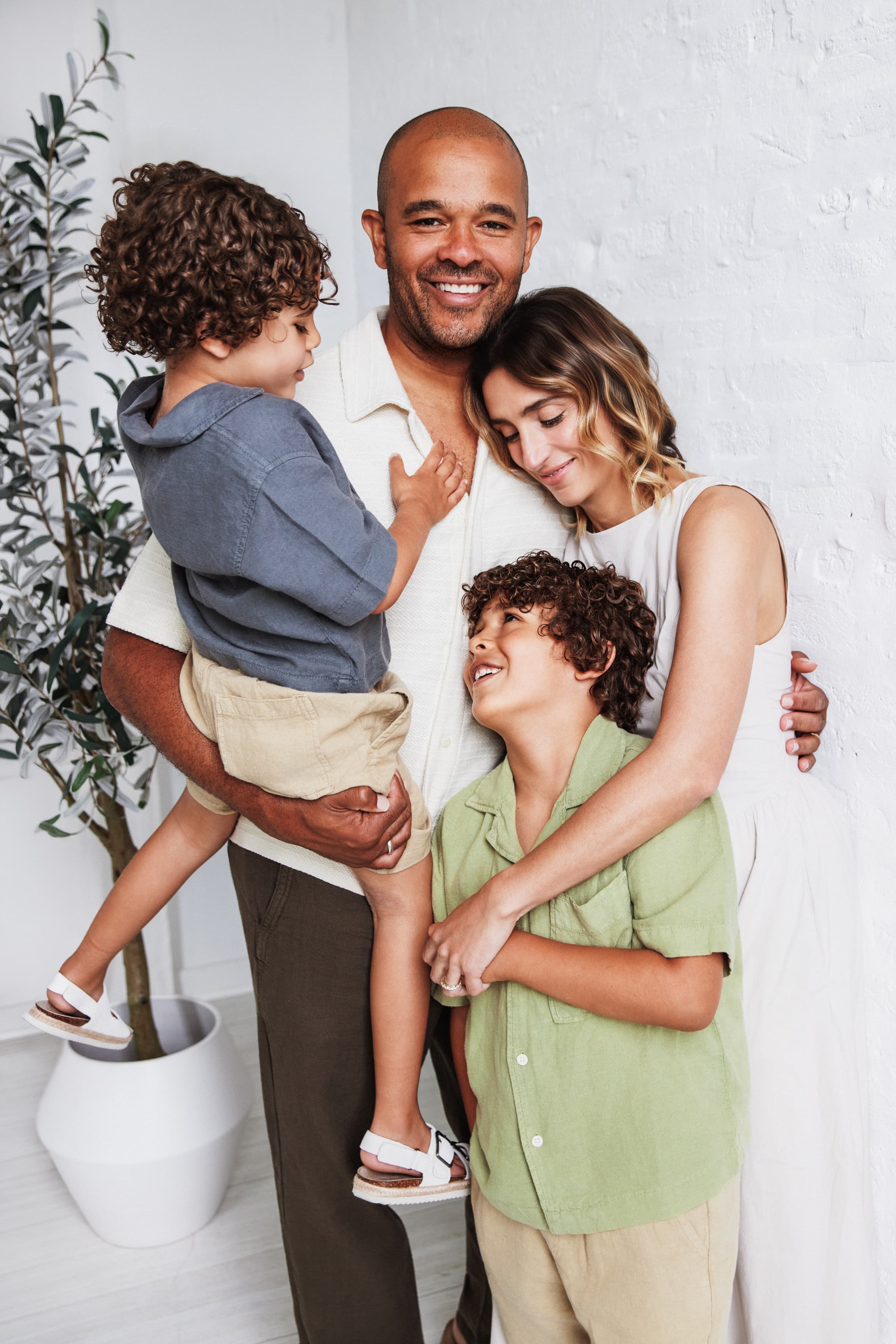 Tulsi with her family