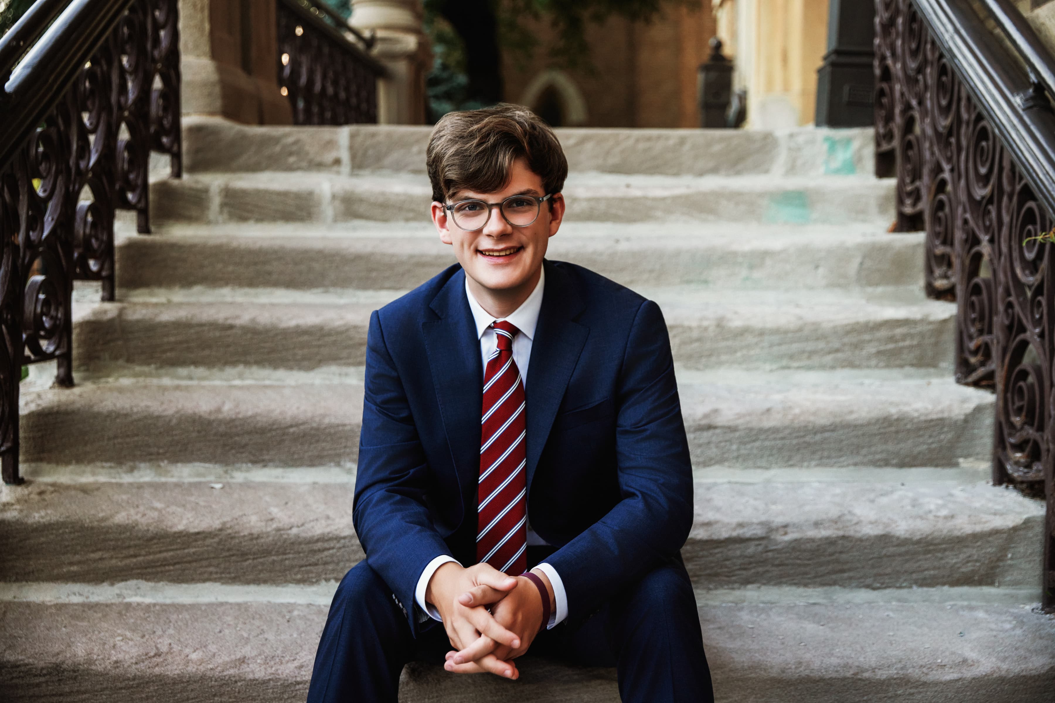 High school senior boy portrait