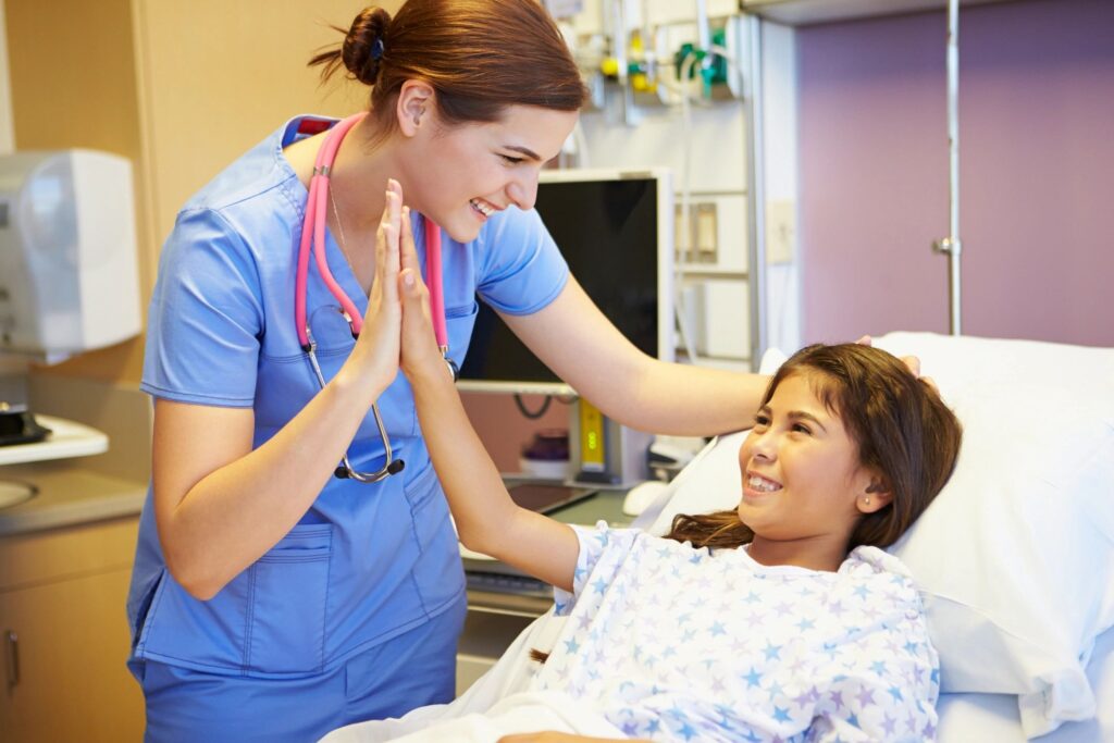 Practical Nursing student in clinical training
