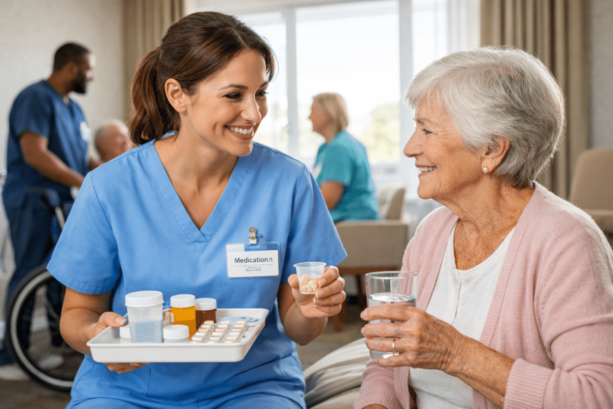 Qualified Medication Aide training session