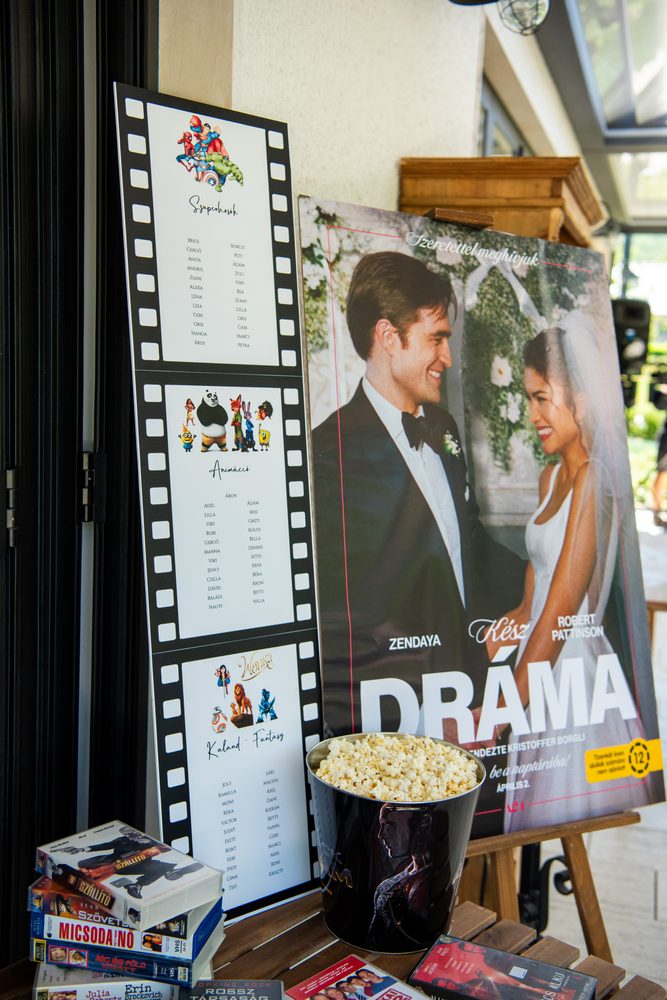 Filmes témájú dekoráció