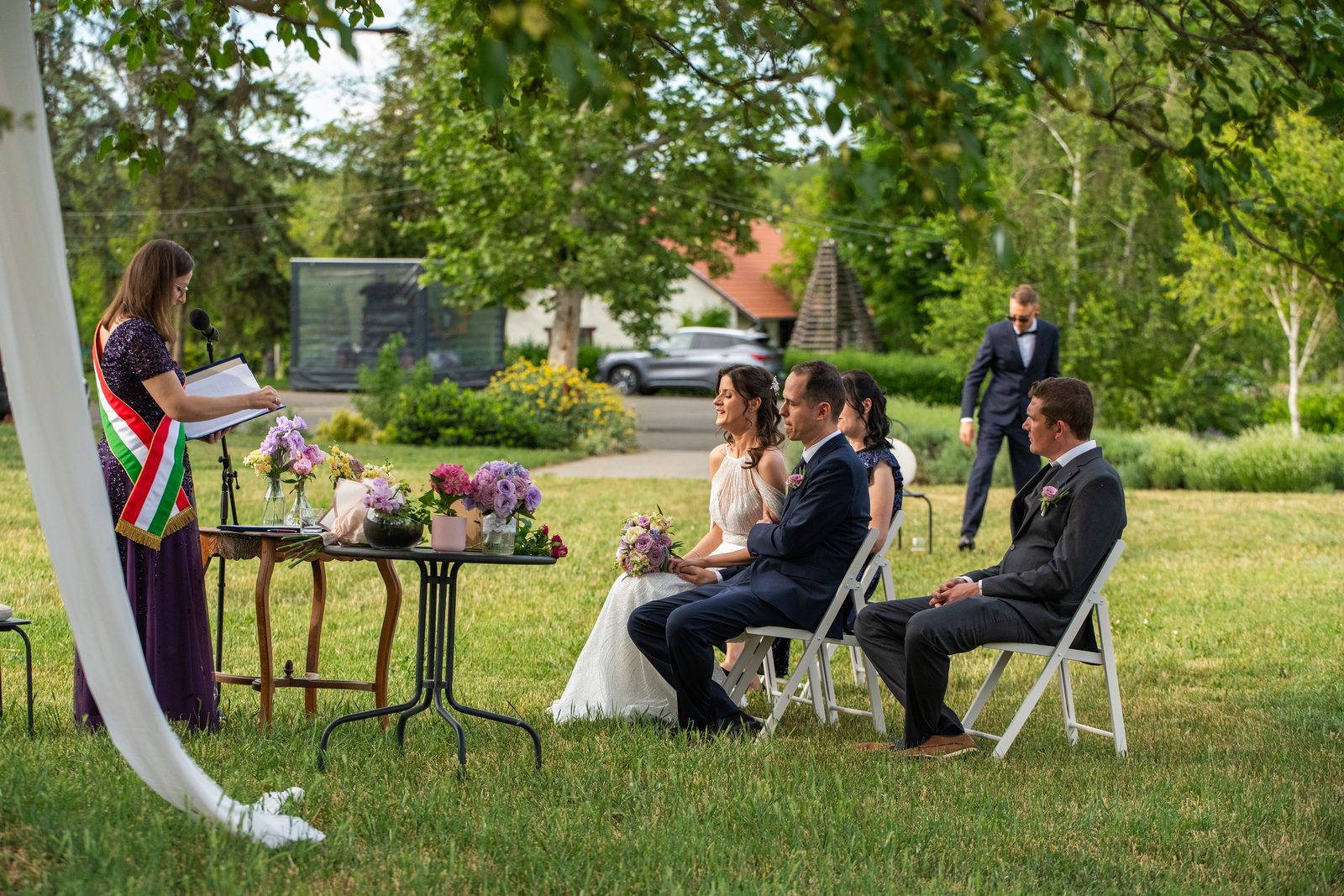 A szertartás a vendégekkel