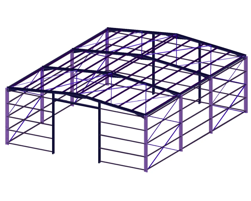 charpente métallique 3D