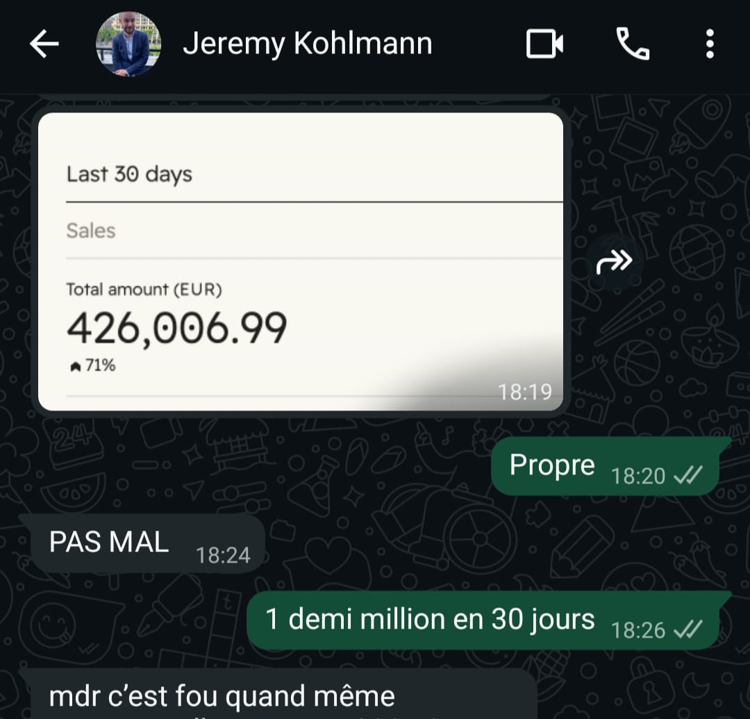 Capture : 426 006 € en 30 jours